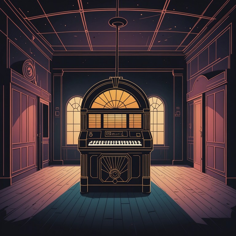 Echoes of the silent jukebox takes you deeper into a world where old vinyls play forgotten tunes from a cobwebbed wurlitzer, resonating within abandoned dance halls. The theremin’s whistles and whines twist these melodies into a chilling encounter with the past. The unsettling yet captivating atmosphere challenges one to explore the allure and melancholia of historical sonic experiences.
