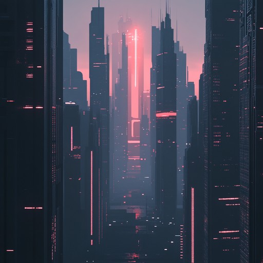This instrumental piece combines dark, throbbing electronic rhythms with haunting synthesizer melodies, evoking a sense of unease and tension reminiscent of shadowy cityscapes at night.