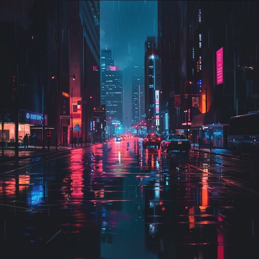 A fluent track capturing the essence of night drives through neon lit streets, highlighted by a hypnotic rhythmic beat and layered atmospheric synths. This smooth opus embraces the tranquil yet energetic spirit of night time urban exploration.