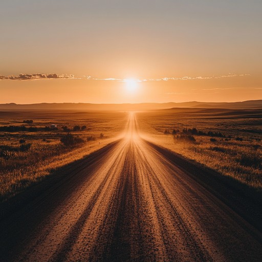 A banjo leads the charge as rhythmic guitars and pulsating percussion create an energetic journey through america's diverse terrain, from dusty deserts to lush valleys. The fast tempo and lively melodies evoke images of open roads, sunsets, and the wild freedom of the american spirit.