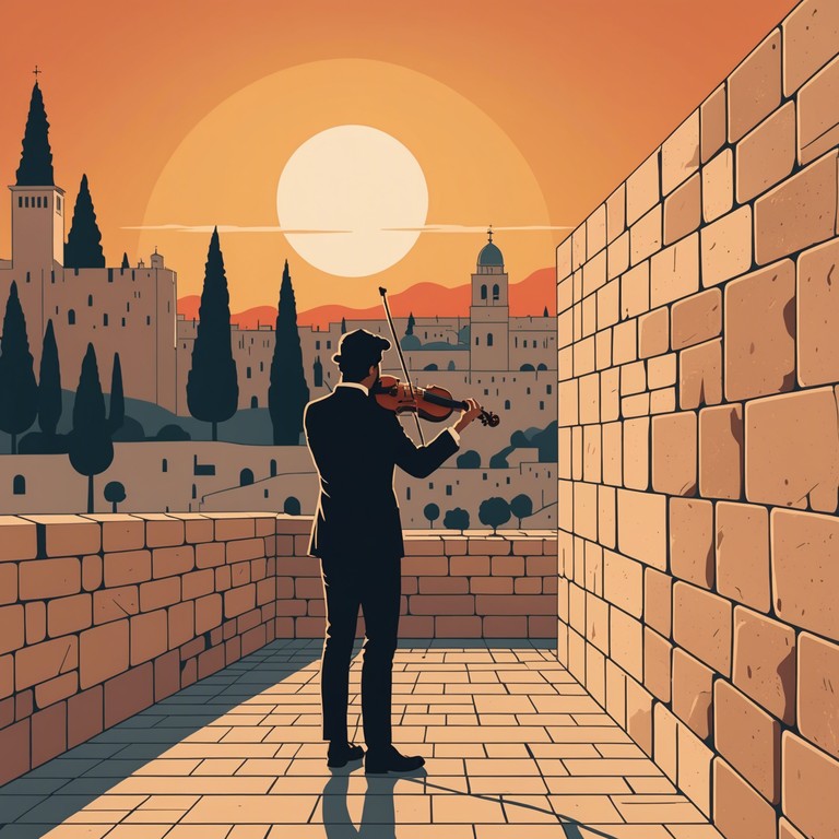 This piece blends traditional jewish musical elements with contemporary sounds to create a journey through time, capturing the historical essence and spiritual depth of ancient jerusalem. It features a delicate yet stirring melody that invites listeners to experience a deep connection to jewish heritage.