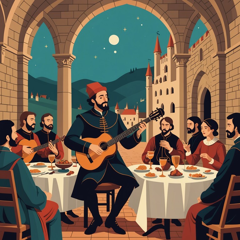 This piece employs the delicate strums of the lute to narrate tales passed down through generations of troubadours. It invites listeners to a serene and reflective journey back to the days of yore, exploring life's ephemeral beauty through the eyes of a medieval poet.