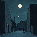 elegant lofi instrumental evoking serene night time city ambiance