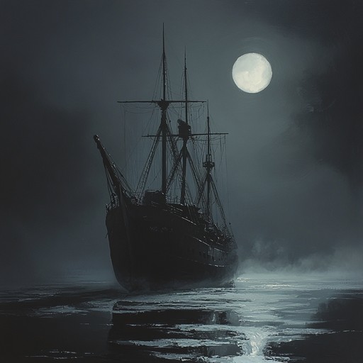 As the sun sets over the frigid northern waters, the music takes listeners on an ethereal journey aboard a ghostly russian naval ship, blending haunting melodies with the deep resonance of the ocean depths.