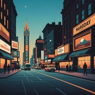 reflective tunes, broadway night vibes