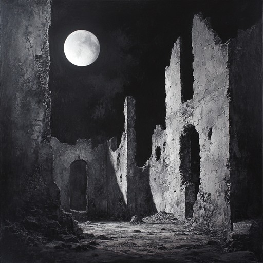 A hauntingly eerie melody reverberates through forgotten ruins illuminated by moonlight, encapsulating the haunting experience of desolate solitude. Using a minimalistic ancient instrument, this track paints an unusual and unforgettable soundscape.