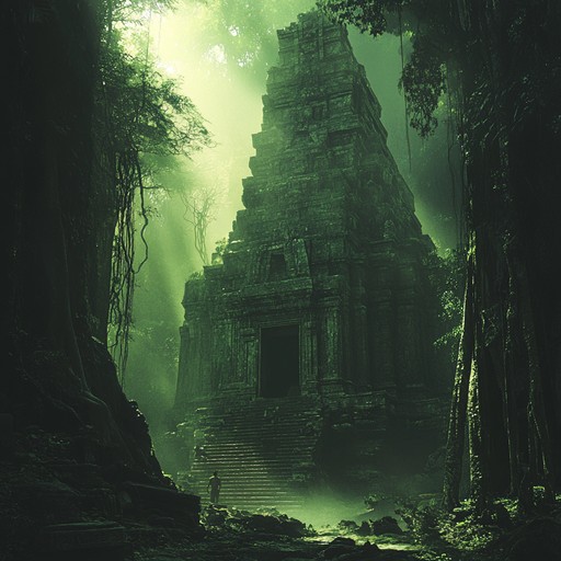 This composition merges the ancient and the futuristic through the use of traditional and electronic instruments, making you feel as though you're discovering an alien temple's hidden melodies.