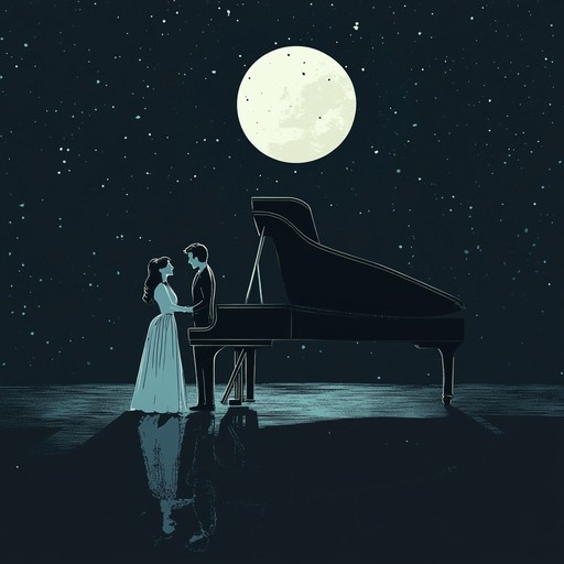 This piece features gentle yet passionate piano melodies that dance in the moonlight, creating an intimate and enchanting atmosphere. Perfect for romantic and reflective evenings, it exudes a captivating allure that enchants the listeners.