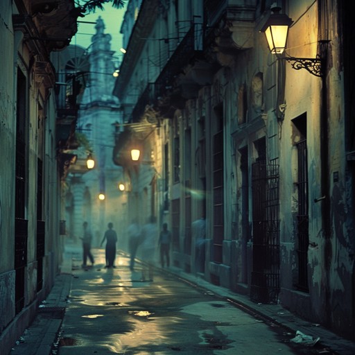 A captivating blend of eerie atmospheres and rhythmic allure, this haunting mambo piece paints a vibrant picture of supernatural cuban nights. The tension filled trumpet lines juxtaposed with ghostly percussion create an intriguing dance of the macabre. Imagine dark havana alleyways lit by flickering lanterns, where the spirits of the past dance to the echoing rhythms of the mambo.