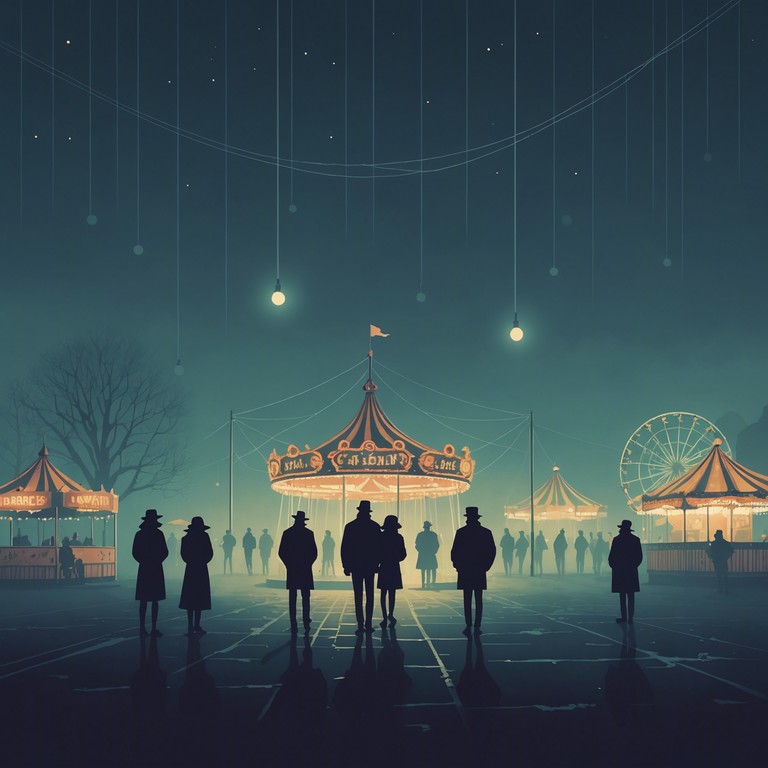 Create the chilling sensation of wandering through a haunted carnival at night, with each melody deepening the sense of foreboding and intrigue.