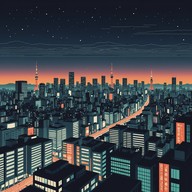 sophisticated future bass meets tokyo night vibe