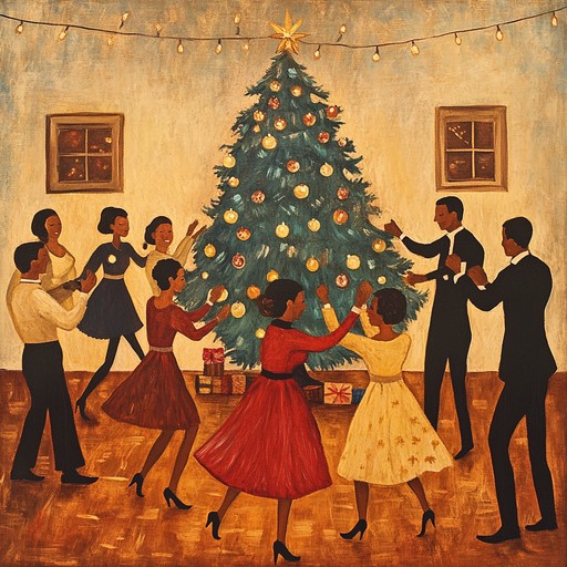 A musical journey that marries traditional latin salsa music with the heartwarming tunes of christmas, creating a holiday celebration soundtrack that echoes through the lively streets of a latin american city. Perfect for a festive gathering or a joyful christmas party.