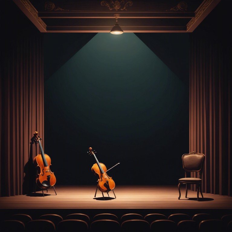 Imagine a theatre after midnight; the stage is empty, but the poignant sounds of a solitary violin fill the air, creating a soundscape that resonates with the echoes of past performances and unseen whispers. Each note vibrates with a spectrum of dark emotive colors, inviting the listener into a haunting narrative of solitude and mystique