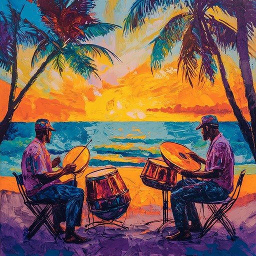 An upbeat track featuring vibrant tropical percussion, catchy melodies, and the joyful spirit of an island festival, designed to get listeners dancing and feeling uplifted.