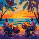 a lively instrumental blending tropical beats with energetic melodies