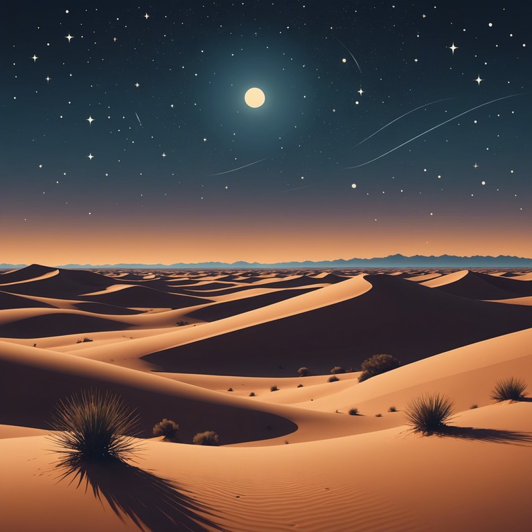 A transcendent journey through soaring electronic beats meshed with the ancient allure of middle eastern scales. The track paints a vivid soundscape that feels like navigating through a mystical desert under starlit skies, with layered synthesizer rhythms mimicking the undulations of sand dunes.