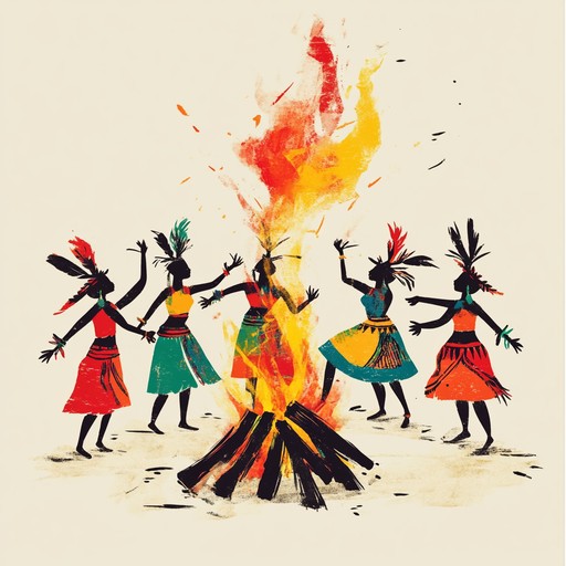 A vibrant celebration of tribal culture, this piece infuses lively percussion with infectious rhythms that evoke images of communal joy and spirited dance.