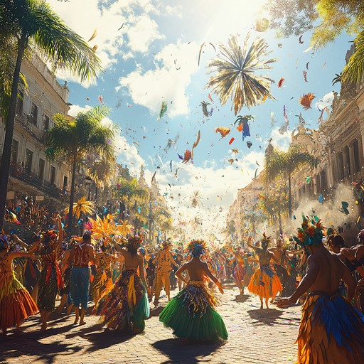 An infectious and upbeat samba track that encapsulates the essence of rio de janeiro's vibrant carnival. Utilizing the euphoric sounds of traditional brazilian percussion to create a rhythmic and celebratory atmosphere, this track is perfect for bringing joy and energy to any setting.