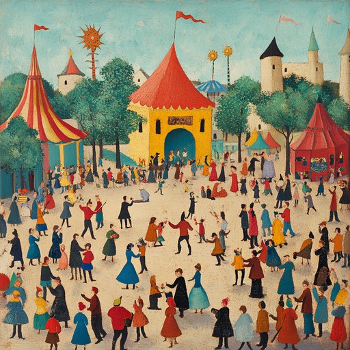 This instrumental troubadour tune whisks you away to a bustling medieval fair, with its joyous and rhythmic melodies capturing the essence of historical journeys. Evoking images of minstrels entertaining lively crowds, it’s a perfect soundscape for imaginative adventures.