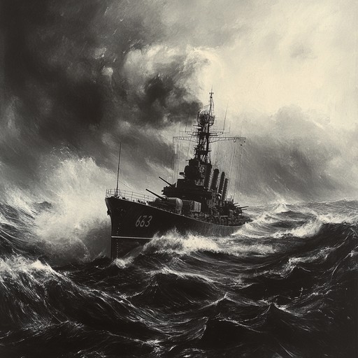 A deeply moving instrumental piece that captures the essence of the russian navy's historical melancholy, blending orchestral strings with solemn brass and subtle percussion, evoking the vast and often stormy seascapes where the navy once sailed