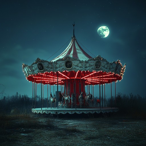 A dark, whimsical track painting a nightmarish carnival with eerie, capricious melodies winding through a sinister, surreal landscape. Each twist of notes adds unexpected thrills and chills.