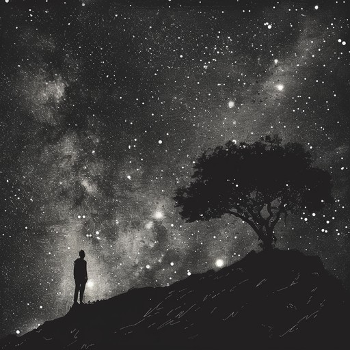 Imagine a track that encapsulates the beauty of a clear night sky, with gentle melodies and a soothing tempo guiding the listener through a dreamlike state. The music slowly builds with subtle layers of sound that mimic the peaceful rise and fall of night winds, invoking a sense of calm and wonder.