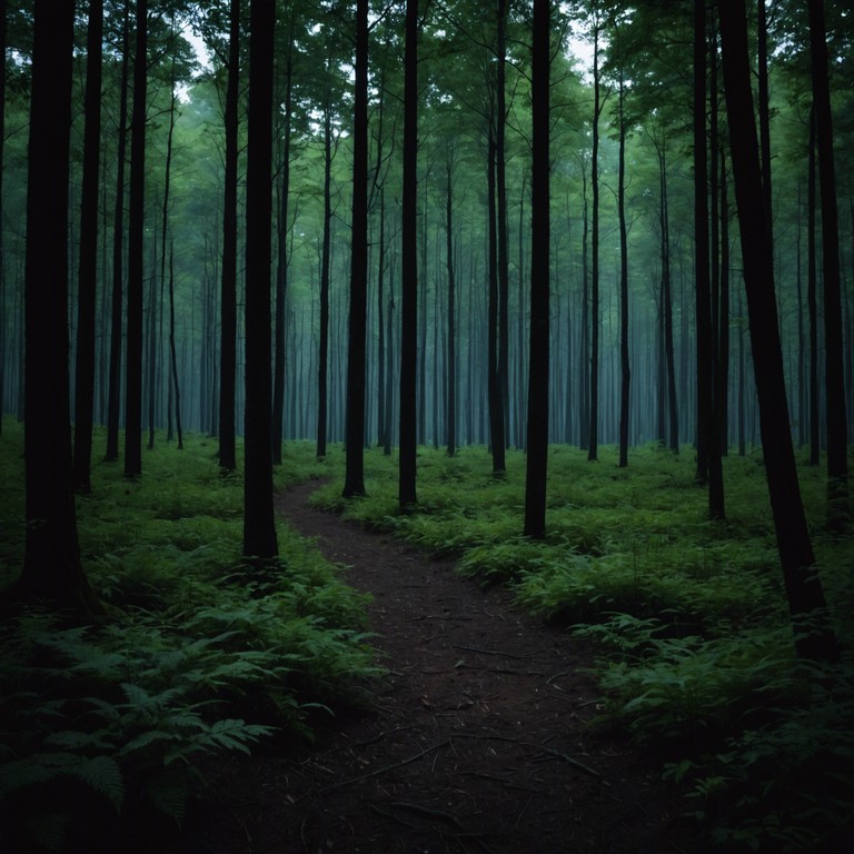 This alternative take delves deeper into the heart of the forest, pulling out more intense elements of fear and suspense. The dulcimer’s lingering notes resonate as if carrying secrets of the forest, meant only for the bravest of souls who dare to listen as night falls.