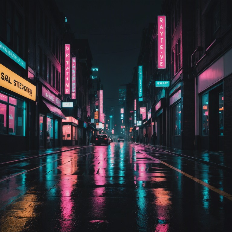 Imagine a soundscape that captures the electric pulse of a rainy urban night, where neon lights flicker reflections on wet streets, blending bittersweet memories with a futuristic vibe. This track uses the synthesizer to weave a tapestry of complex emotions, reminiscent of times both joyful and melancholic, draped over an electronic canvas.