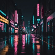 cityscape views with nostalgic electronic beats