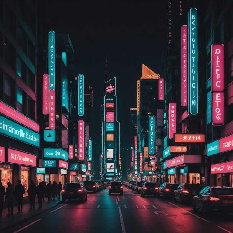 This instrumental captures the essence of a vibrant city at night, illuminated by neon signs and filled with the ceaseless hum of activity. The track features sweeping synthesizer melodies that mirror the lofty skyscrapers and bustling urban life, showcasing a blend of nostalgia and futuristic tones.