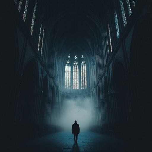A powerful instrumental piece that delves deep into the gothic aesthetic, blending dark ambient textures with intense orchestration to evoke a sense of haunting melancholy and looming shadows. The composition builds with layered church organ tones, creating a profound atmosphere of mystery and sorrow.