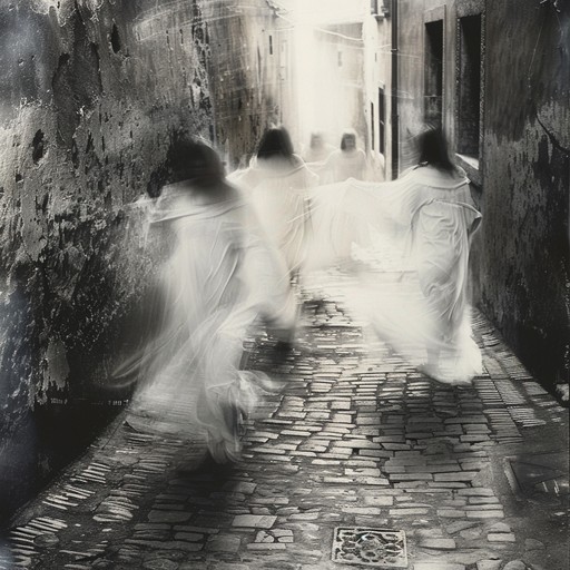 Mystical and eerie, this salsa track features classic rhythms with an undercurrent of ghostly vibes. Trumpet melodies weave through layers of echo and reverb, creating an otherworldly atmosphere perfect for a haunting dance.