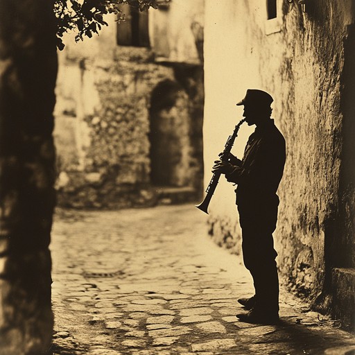 A heartfelt instrumental klezmer composition that transports listeners to bygone days, weaving melodies that evoke the warmth, joy, and bittersweet memories of eastern european villages. The clarinet leads with soulful lines over a backdrop of lively rhythms, capturing the spirit of celebration and reflection.