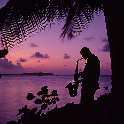 Imagine a peaceful evening on a caribbean island, with the sun setting in vibrant colors. The smooth saxophone melodies and rhythmic percussion blend effortlessly to create a tranquil yet uplifting atmosphere, perfect for unwinding and enjoying the moment.