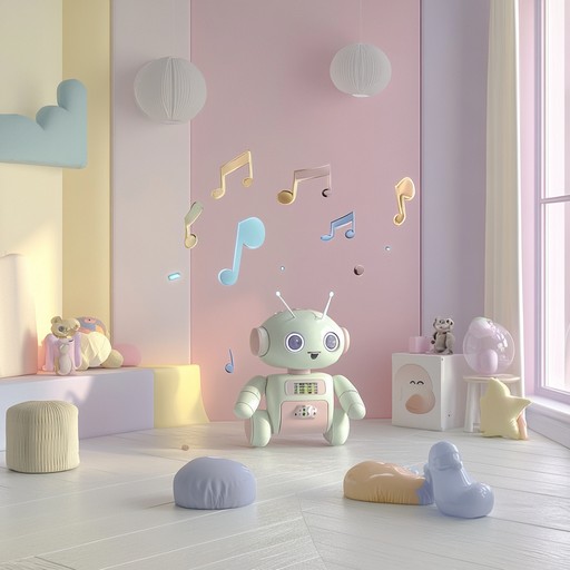 Picture the tranquil lullabies of tomorrow, where gentle synthetic sounds intertwine with traditional nursery melodies to create a soothing yet otherworldly auditory experience. Robots harmonize to foster a relaxing, dreamlike state for little ones, blending mechanical whispers with celestial tunes.