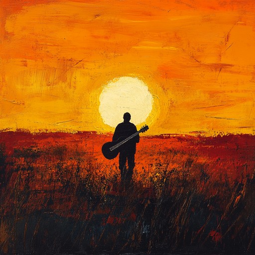 This instrumental track features soothing acoustic guitar in a sertanejo style, expressing a mix of melancholy and warmth. The music conjures images of quiet evenings and the fading light over rural brazil, evoking emotions of past joys and lingering hopes.