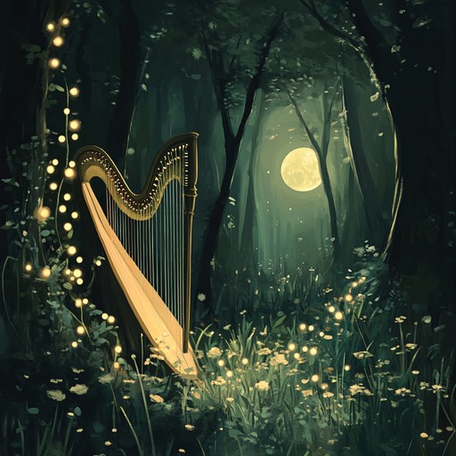 An instrumental piece that captures the essence of the midnight hour, weaving soulful harp melodies with elements of enchantment and wonder. Ethereal tones blend with deep resonance to create a mystical atmosphere that transports listeners to a realm of dreams.