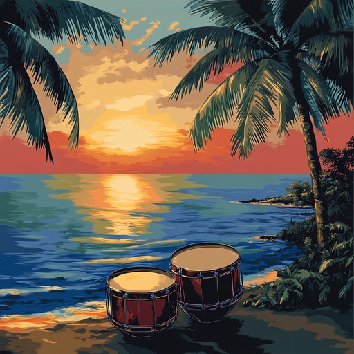 Immerse in a beautiful instrumental, blending calypso and chillout vibes, perfect for a sunset beach holiday. Light steel drums and gentle rhythms create an uplifting atmosphere that evokes images of warm beaches, gentle waves, and stunning sunsets.