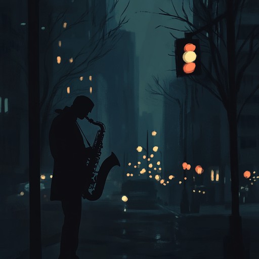 An instrumental phonk track featuring soothing saxophone melodies over chilled beats and gentle bass, creating a tranquil atmosphere that captures the serenity of nighttime urban landscapes. The song blends elements of lo fi and phonk to evoke a reflective and laid back mood.