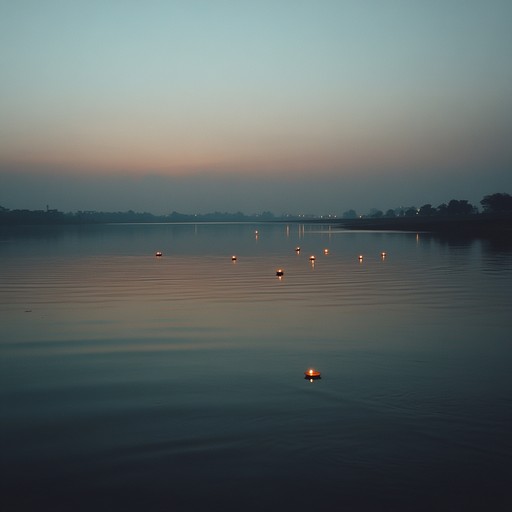 A calming instrumental piece centralizing on the sarod, establishing a soothing evening atmosphere reflective of the tranquil moments by the river ganges. Accompanied by gentle tabla rhythms, the track smoothly flows to induce relaxation and meditative introspection, ideal for winding down and serene contemplation.