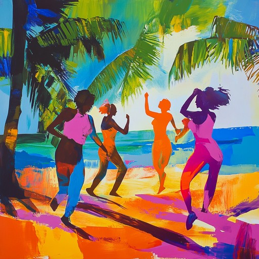 Immerse yourself in a vibrant tapestry of tropical sounds and bold rhythms. This instrumental track combines lively steel drum melodies with energetic percussion, capturing the essence of a sun drenched island celebration.