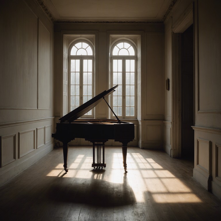 This composition intertwines the sounds of a solo harpsichord with the ambient acoustics of a deserted historic hall, creating an intimate auditory journey through time. The gentle plucking of the harpsichord strings carries a profound sense of nostalgia and delicate beauty, inviting the listener to a personal, reflective experience enveloped in the richness of the instrument's history.