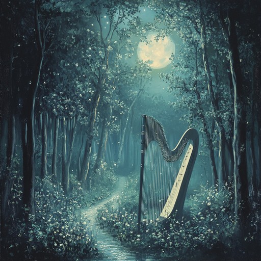 A serene, ethereal instrumental piece transporting you to a magical, moonlit forest, blending whimsical melodies with gentle harmonies to create an otherworldly anime experience