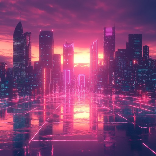 Experience an 80s inspired synthwave symphony that soars with majestic and epic tones, evoking a sense of nostalgic wonder and grandeur. Bold synth lines, rich harmonies, and a powerful dynamic push the listener into a vivid world of neon lights and majestic tapestries of sound.