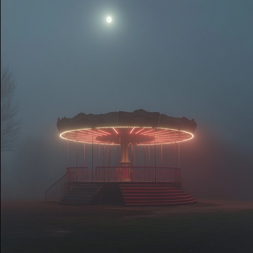 Dissonant and surreal melodies of an abandoned carnival, populated by ghostly whispers and unnerving sounds. This track encapsulates the eerie, mysterious aura of a haunted fairground at midnight, blending unsettling tones with an otherworldly, enigmatic feeling.