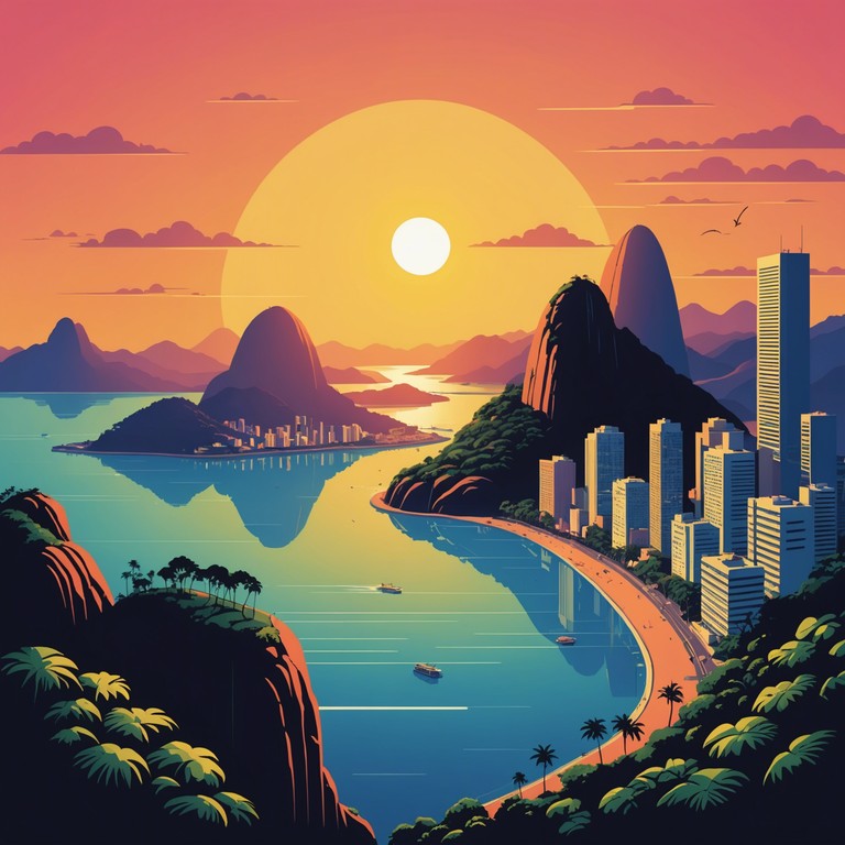 Incorporating the depth of soul music with the upbeat energy of traditional samba, this track paints an auditory picture of rio's transitions from sundown serenity to the lively nightlife, mirroring the city's dual essence through vibrant saxophone melodies.