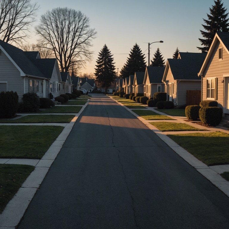 This track marries the soothing rhythms of uk garage with the serenity of suburban landscapes at night. Gentle yet captivating, the music features deep basslines and light melodic touches that echo the tranquil and secretive air of a sleeping neighborhood.