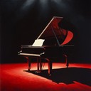 elegant cabaret piece with piano melodies invoking hidden desires.