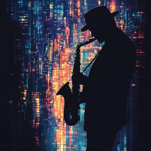 An instrumental track that merges smooth chill sounds with the groovy beats of jack swing, combining mellow saxophone melodies with modern electronic textures to evoke an urban nighttime ambiance.