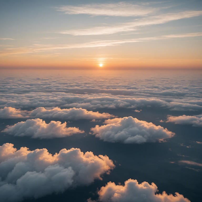 As if orchestrated by the heavens, this symphony unfolds, layer upon layer, emulating the feeling of breaking through the cloud cover into the serene, boundless blue. Touched by the beams of the morning sun, each note rises like a bird in flight, symbolizing hope and the conquering of new heights.